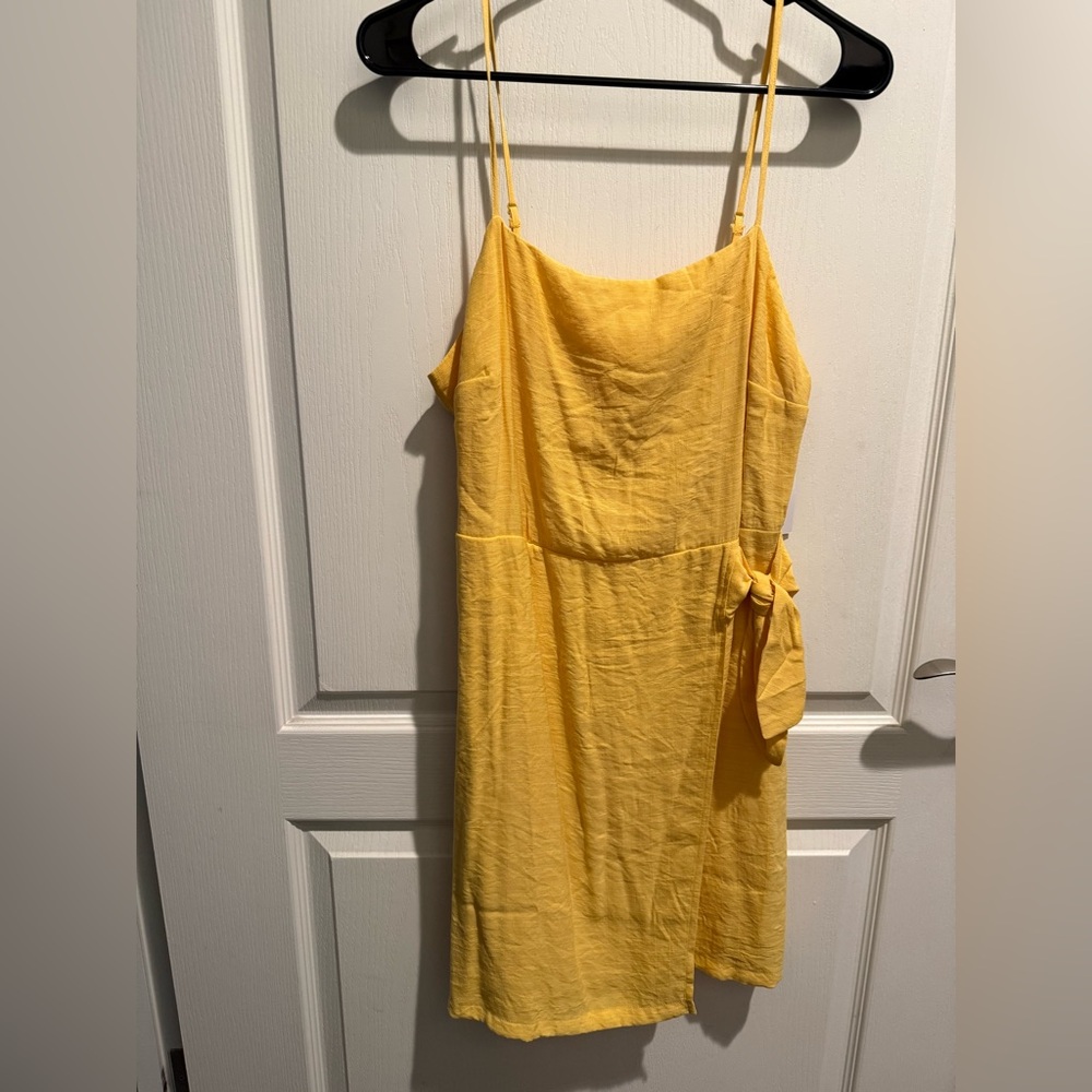 Nine West Yellow Spaghetti Strap Dress